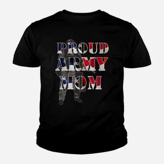 Womens Proud Army Mom Military Mother Proud Army Family Marine Youth T-shirt | Crazezy
