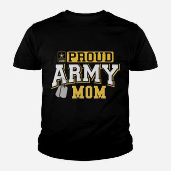 Womens Proud Army Mom Military Pride Shirt Youth T-shirt | Crazezy CA