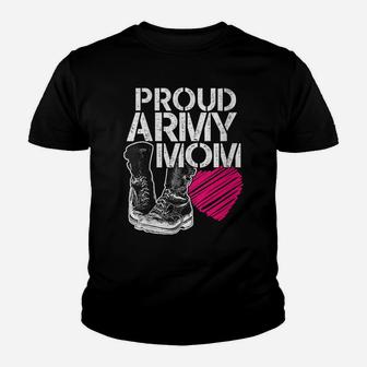 Womens Proud Army Mom Youth T-shirt | Crazezy