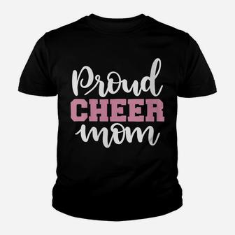 Womens Proud Cheer Mom T Shirt Youth T-shirt | Crazezy