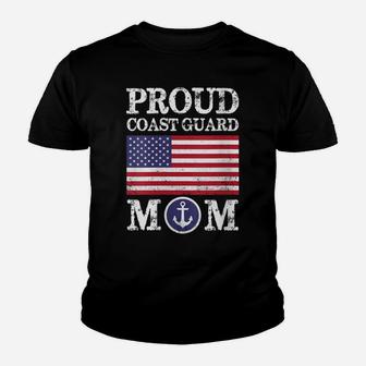 Womens Proud Coast Guard Mom Youth T-shirt | Crazezy CA