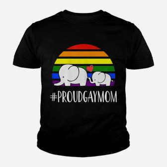 Womens Proud Gay Mom Love Rainbow Flag Lgbt Pride Gifts Youth T-shirt | Crazezy DE