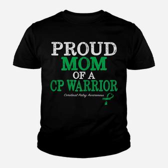Womens Proud Mom Cerebral Palsy Awareness Shirt Youth T-shirt | Crazezy