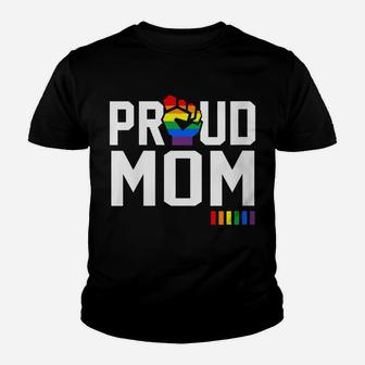 Womens Proud Mom Gay Pride Month Lgbt Youth T-shirt | Crazezy
