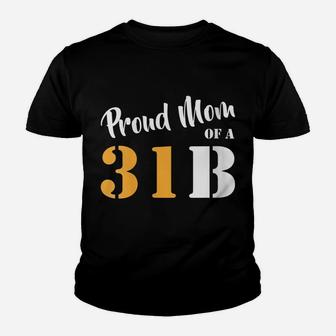 Womens Proud Mom Of A 31B Army Military Police Youth T-shirt | Crazezy