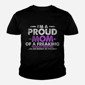 Womens Proud Mom Of A Funeral Director Mortician Gift Youth T-shirt | Crazezy