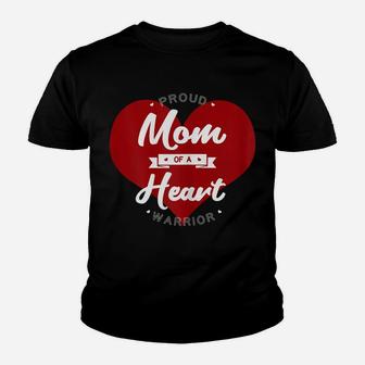 Womens Proud Mom Of A Heart Warrior Birth Defects Pregnancy Gift Youth T-shirt | Crazezy