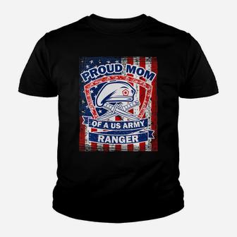 Womens Proud Mom Of A Us Army Ranger Youth T-shirt | Crazezy