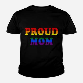 Womens Proud Mom Rainbow Shirt, Proud Lgbt Youth T-shirt | Crazezy