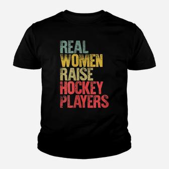 Womens Proud Mom Shirt Real Women Raise Hockey Players Gift Youth T-shirt | Crazezy CA