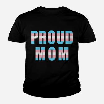 Womens Proud Mom Trans Pride Flag Transgender Equality Mother Lgbtq Youth T-shirt | Crazezy