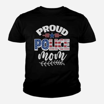 Womens Proud Police Mom Youth T-shirt | Crazezy