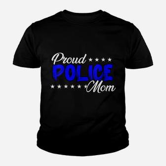 Womens Proud Police Mom Youth T-shirt | Crazezy