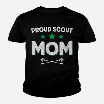 Womens Proud Scout Mom - Scouting Camping Mothers Day Funny Gift Youth T-shirt | Crazezy DE