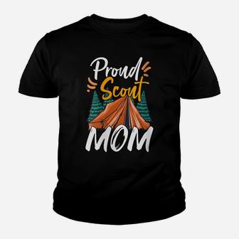 Womens Proud Scout Mom Scouting Den Leader Cub Camping Youth T-shirt | Crazezy AU