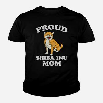 Womens Proud Shiba Inu Mom Kawaii Japanese Dog Akita Women Gift Youth T-shirt | Crazezy DE