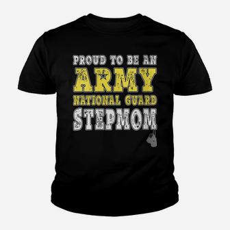 Womens Proud To Be An Army National Guard Stepmom Military Step-Mom Youth T-shirt | Crazezy AU