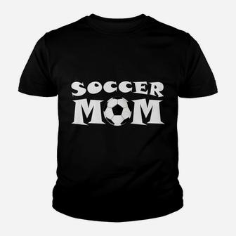 Womens Soccer Mom Graphic For Proud Soccer Football Moms Youth T-shirt | Crazezy UK