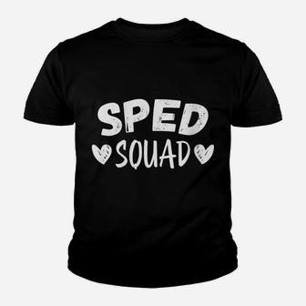 Womens Sped Squad Special Education Teacher Team Gift Shirt Youth T-shirt | Crazezy