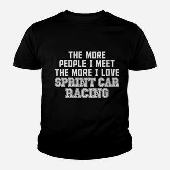 Womens Sprint Car Racing People Race Track Racer Youth T-shirt - Monsterry AU