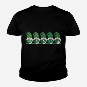 Womens St Pat Gnomes Green Hat St Patrick's Day Irish Love Gnome Youth T-shirt | Crazezy