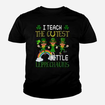 Womens St Patrick Day Gift Shirt Teach Cutest Little Leprechauns Youth T-shirt | Crazezy DE