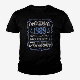 Womens The Original Made In 1989 Vintage 31St Birthday Party P9 Youth T-shirt | Crazezy