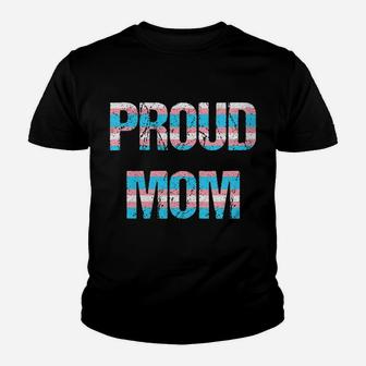 Womens Transgender Mothers Day Proud Mom Trans Pride Flag Youth T-shirt | Crazezy UK