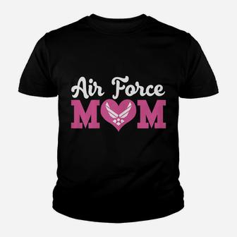Womens Us Air Force Mom Heart Proud Air Force Family Womens Youth T-shirt | Crazezy