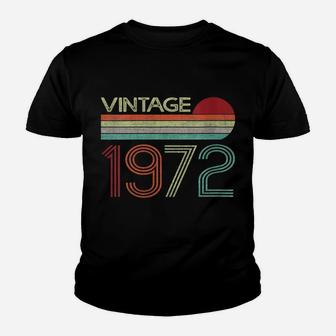 Womens Vintage 1972 50Th Birthday Gift Men Women 50 Years Old Youth T-shirt | Crazezy