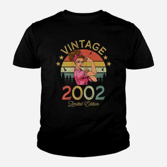 Womens Vintage 2002 Made In 2002 20 Year Old Birthday 20Th Birthday Youth T-shirt | Crazezy CA