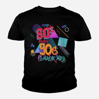 Womens Vintage 80S Baby 90S Made Me Retro Memphis Graphic Throwback Youth T-shirt | Crazezy