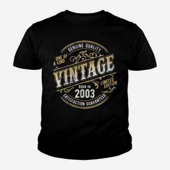 Womens Vintage Living Legend Made In 2003 Classic 18Th Birthday Youth T-shirt | Crazezy UK