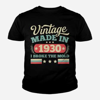 Womens Vintage Made In 1930 89Th Birthday Gift Retro Youth T-shirt | Crazezy