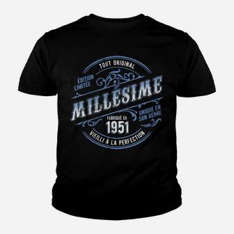 Womens Vintage Made In 1951 Vintage 70Th Birthday Retro Youth T-shirt | Crazezy