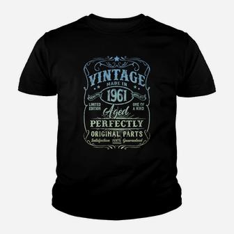 Womens Vintage Made In 1961 Retro Classic 60Th Birthday Party Youth T-shirt | Crazezy