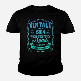 Womens Vintage Made In 1964 Perfectly Aged 56Th Birthday Party B6 Youth T-shirt | Crazezy DE