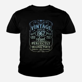 Womens Vintage Made In 1967 Retro Classic 54Th Birthday Party Youth T-shirt | Crazezy