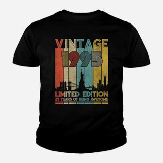 Womens Vintage Made In 1995 Shirt - 25Th Birthday 25 Years Old Gift Youth T-shirt | Crazezy UK