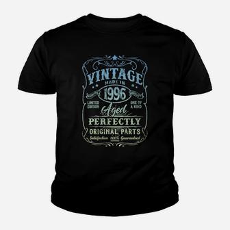 Womens Vintage Made In 1996 Retro Classic 25Th Birthday Party Youth T-shirt | Crazezy