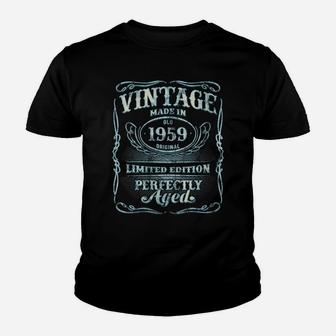 Womens Vintage Premium Made In 1959 Classic 61St Birthday Gift M7 Youth T-shirt | Crazezy UK