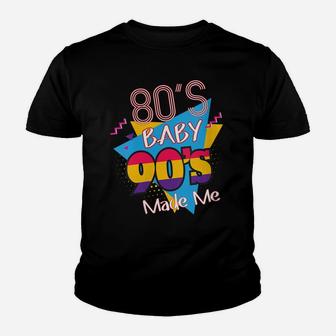Womens Vintage Retro 80S Baby 90S Made Me Graphic Youth T-shirt | Crazezy DE
