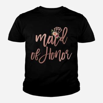 Womens Wedding Shower Gift For Sister From Bride Maid Of Honor Youth T-shirt | Crazezy DE