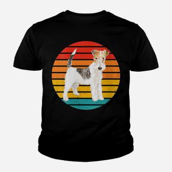 Womens Wire Haired Fox Terrier Dog Mama Tee Gift Dad Mom Present Youth T-shirt | Crazezy UK