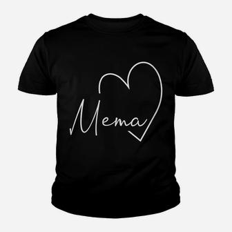 Womens Womens Mema Gift Grandma Christmas Mother's Day Youth T-shirt | Crazezy
