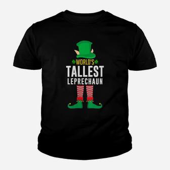 Womens World's Tallest Leprechaun Funny Irish St Patrick Day Youth T-shirt | Crazezy