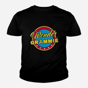 Wonder Grammie Superhero Woman Gift Mom Grandma Youth T-shirt | Crazezy