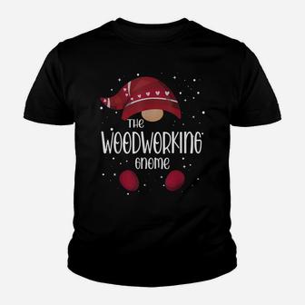 Woodworking Gnome Matching Family Pajamas Christmas Gift Youth T-shirt | Crazezy