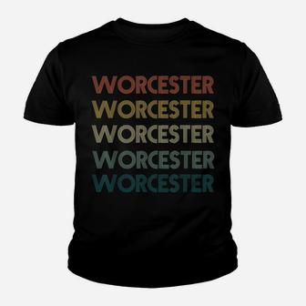 Worcester Massachusetts Pride Vintage State Ma Retro 70S Youth T-shirt | Crazezy DE