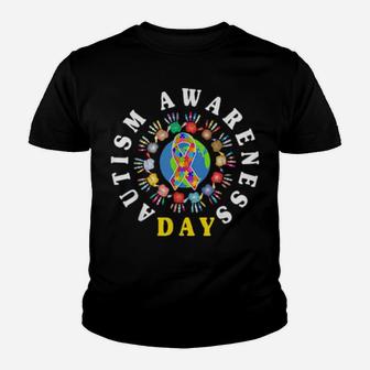 World Autism Day Autism Awareness Youth T-shirt - Monsterry